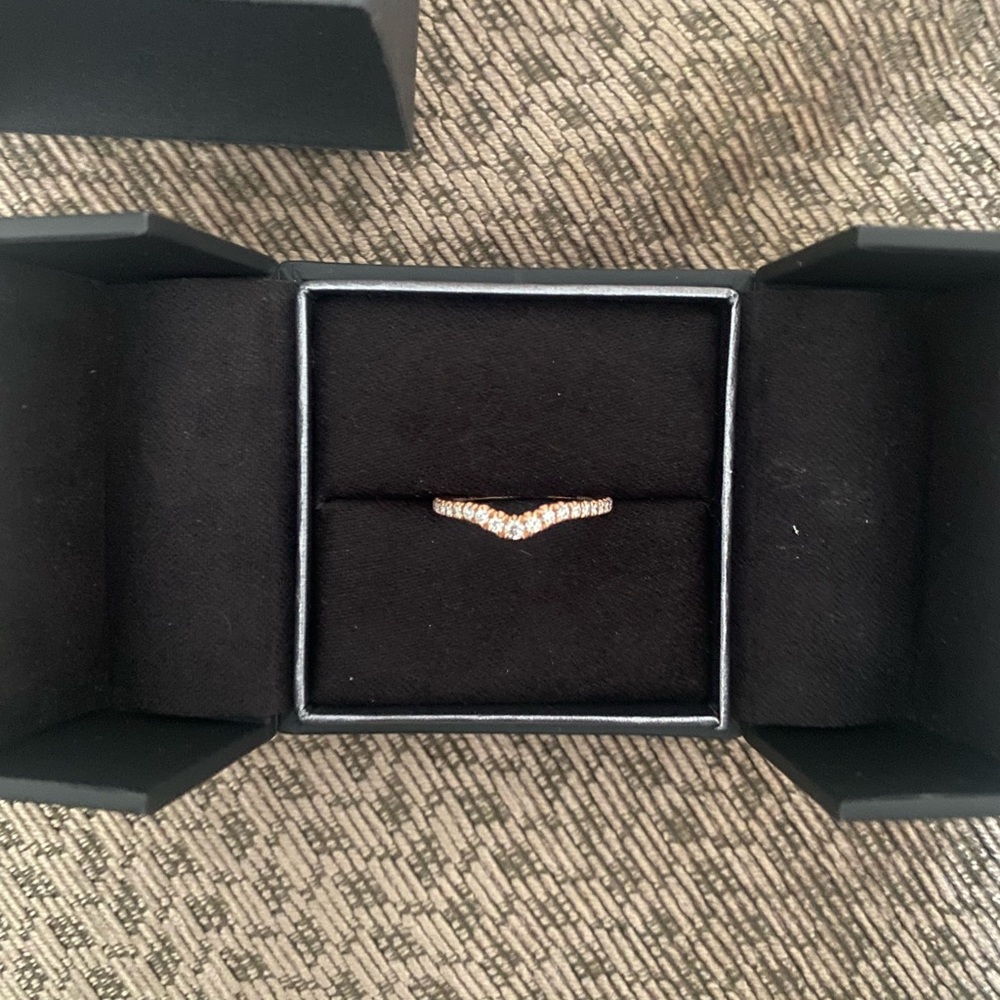 It is for sale!!! Robin Brothers Rose gold diamonds halfway down